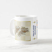 Falklandinseln Flag + Karte Tasse (Vorderseite Links)