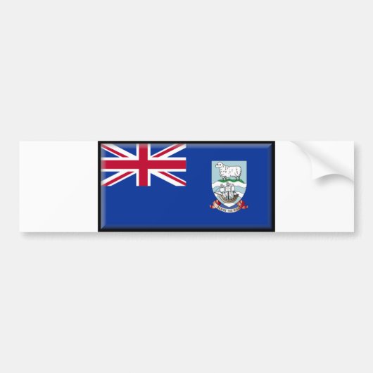 Falklandinseln-Flagge Autoaufkleber (Vorne)
