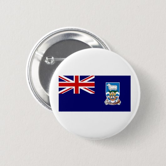 Falklandinseln-Flagge Button (Vorne & Hinten)