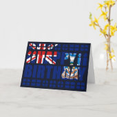 Falklandinseln-Flagge Geburtskarte Karte (Gelbe Blume)