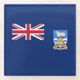 Falklandinseln-Flagge Glasuntersetzer