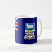 Falklandinseln-Flagge (Malvinas) FK Kaffeetasse (VorderseiteRechts)