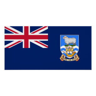 Falklandinseln-Flagge Poster