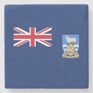 Falklandinseln-Flagge Steinuntersetzer