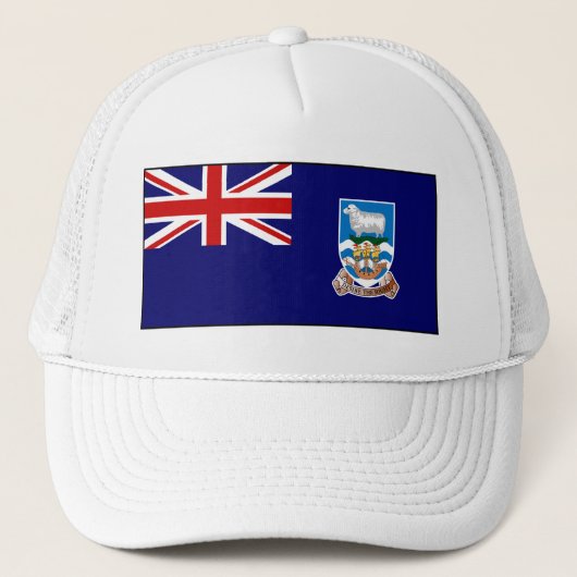 Falklandinseln-Flagge Truckerkappe (Vorderseite)