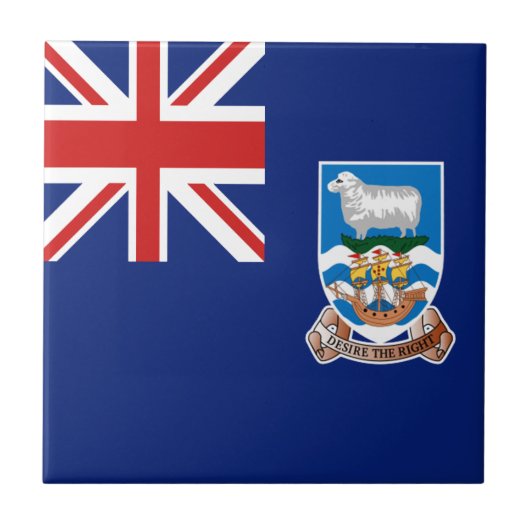 Falklandinseln-Flaggen-Keramik-Fliese Fliese (Vorderseite)