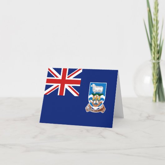 Falklandinseln-Flaggennotecard Karte (Vorderseite)