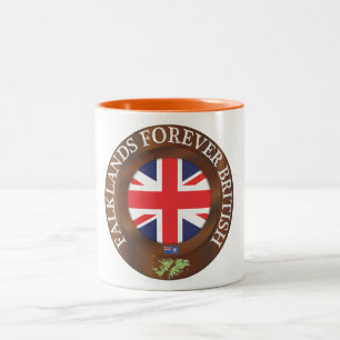 Falklandinseln für immer britisch zweifarbige tasse