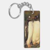 Falklandinseln Gentoo Pinguine. (Pyroscelis Schlüsselanhänger (Vorderseite links)