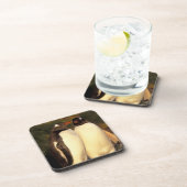 Falklandinseln Gentoo Pinguine. (Pyroscelis Untersetzer (Rechte Seite)