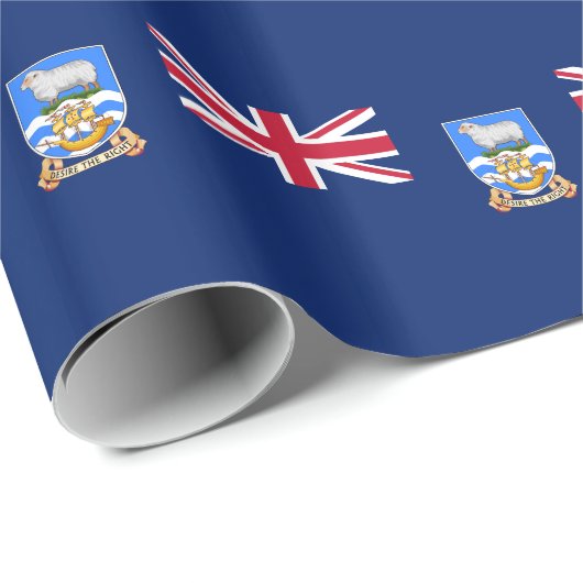 Falklandinseln Geschenkpapier (Rolleneckpunkt)