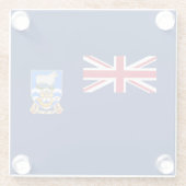 Falklandinseln Glasuntersetzer (Rückseite)