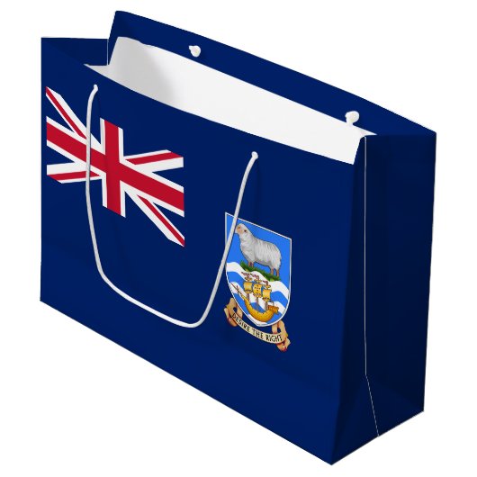 Falklandinseln Große Geschenktüte (Vorderseite Schrägansicht)