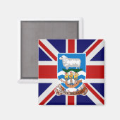 Falklandinseln Hochwertige Flagge Magnet (Vorderseite/Rückseite)
