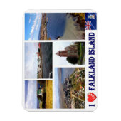 Falklandinseln - I Liebe - Magnet (Vertikal)