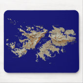 Falklandinseln-Karte Mousepad (Vorne)