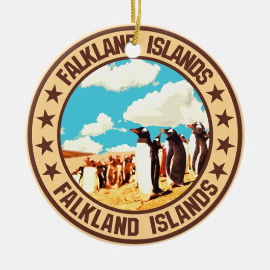 Falklandinseln Keramik Ornament (Vorne)