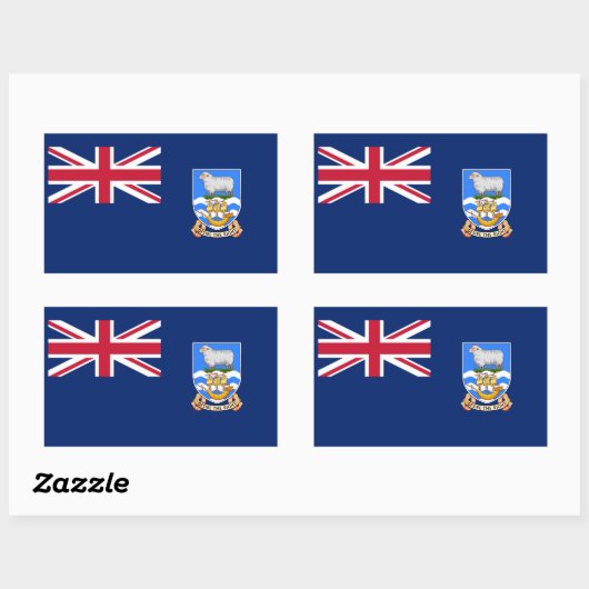 Falklandinseln Rechteckiger Aufkleber (Blatt)