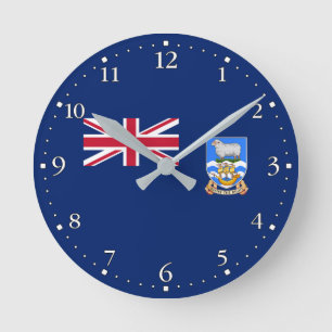 Falklandinseln Runde Wanduhr