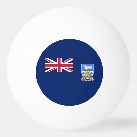 Falklandinseln Tischtennisball (Vorderseite)