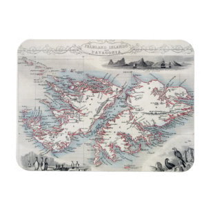 Falklandinseln und Patagonien, aus einer Reihe von Magnet