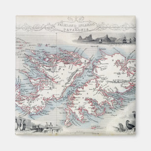 Falklandinseln und Patagonien, aus einer Reihe von Magnet