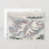 Falklandinseln und Patagonien, aus einer Reihe von Postkarte (Vorne/Hinten)