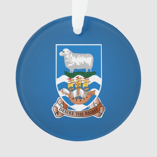 Falklandinseln-Wappen Ornament (Vorderseite)
