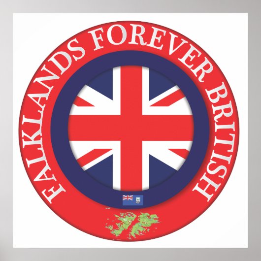Falklands Forever British Poster (Vorne)