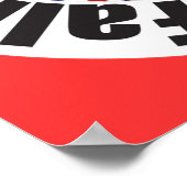 Falkland's Forever British Poster (Ecke)