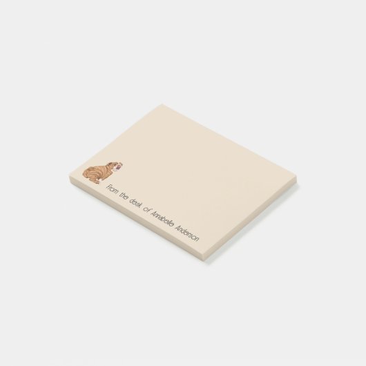 Falkly Shar-Pei Personalize Notes Post-it Klebezettel (angewinkelt)