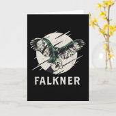 Falkner I Falconry Hunting Bird of Prey Hunting Karte (Gelbe Blume)