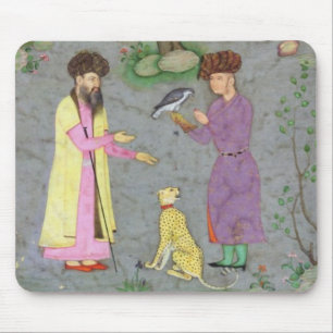 Falkner mit Begleiter- und Haustier-Gepard, von Mousepad