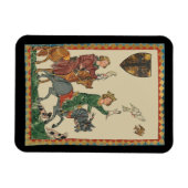 Falknerei, 14. Jahrhundert Codex Manesse Magnet (Horizontal)