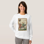 Falknerei, 14. Jahrhundert Codex Manesse T-Shirt (Vorne ganz)