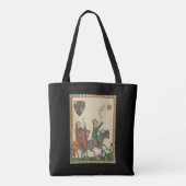 Falknerei, 14. Jahrhundert Codex Manesse Tasche (Rückseite)