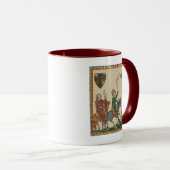 Falknerei, 14. Jahrhundert Codex Manesse Tasse (VorderseiteRechts)