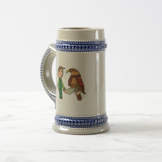 Falknerei Bierglas (Vorderseite Links)