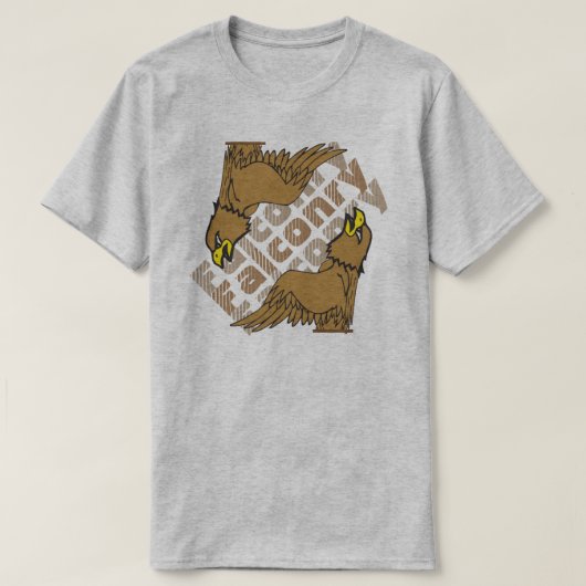 Falknerei-dreifacher Text T-Shirt (Design vorne)