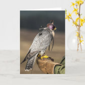 Falknerei-Gruß-Karte Karte (Gelbe Blume)