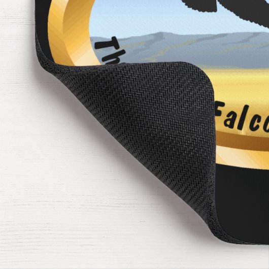 Falknerei - Oval Mousepad (Ecke)