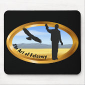 Falknerei - Oval Mousepad (Vorne)