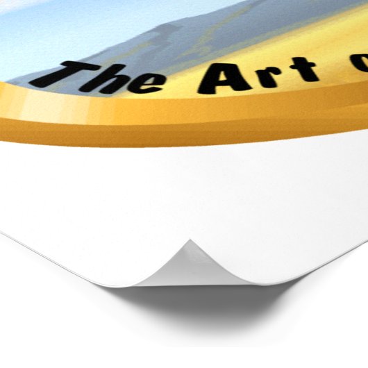 Falknerei - Oval Poster (Ecke)