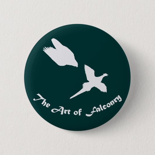 Falknerei - Peregrine Falken Button (Vorderseite)