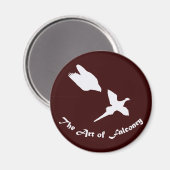 Falknerei - Peregrine Falken Magnet (Vorderseite/Rückseite)