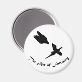 Falknerei - Peregrine Falken Magnet (Vorderseite/Rückseite)