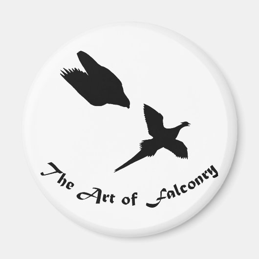 Falknerei - Peregrine Falken Magnet (Vorne)