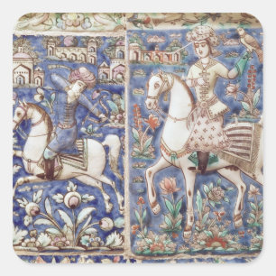 Falknerei Quadratischer Aufkleber