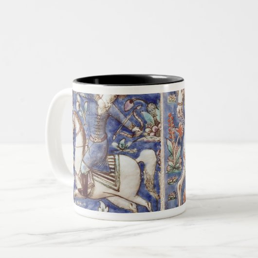 Falknerei Zweifarbige Tasse (Vorderseite Links)