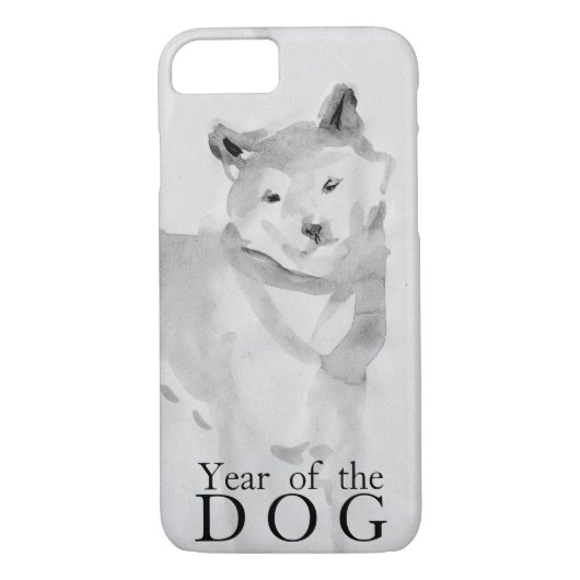 Fall 3: Shiba Inu Painting Chinese Dog Year 2018 Case-Mate iPhone Hülle (Rückseite)
